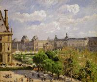 Pissarro, Camille - Place du Carrousel, the Tuileries Gardens